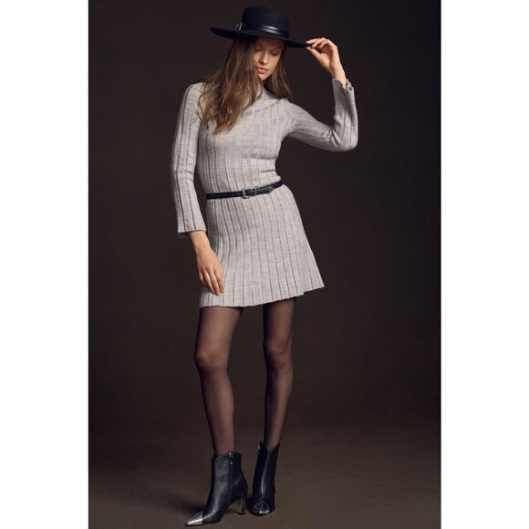 Anthropologie A-Line Sweater Mini Dress - New XS - Picture 1 of 4